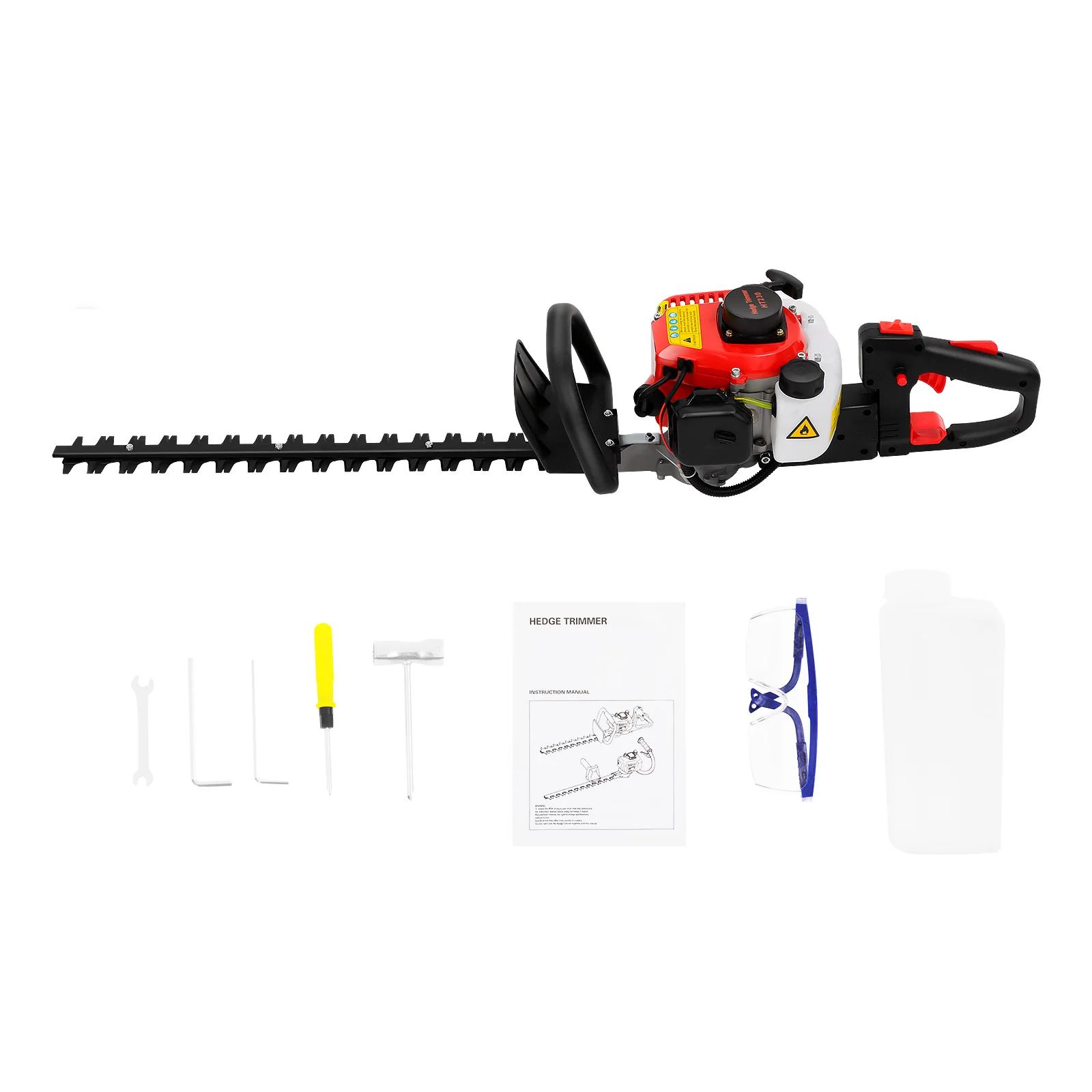 22,5 CC zweischneidiger Heckenschere, einzylinderiger 2-Takt-Motor, 0,90 PS mit 180 ° Drehbarer Griff – Detail 12