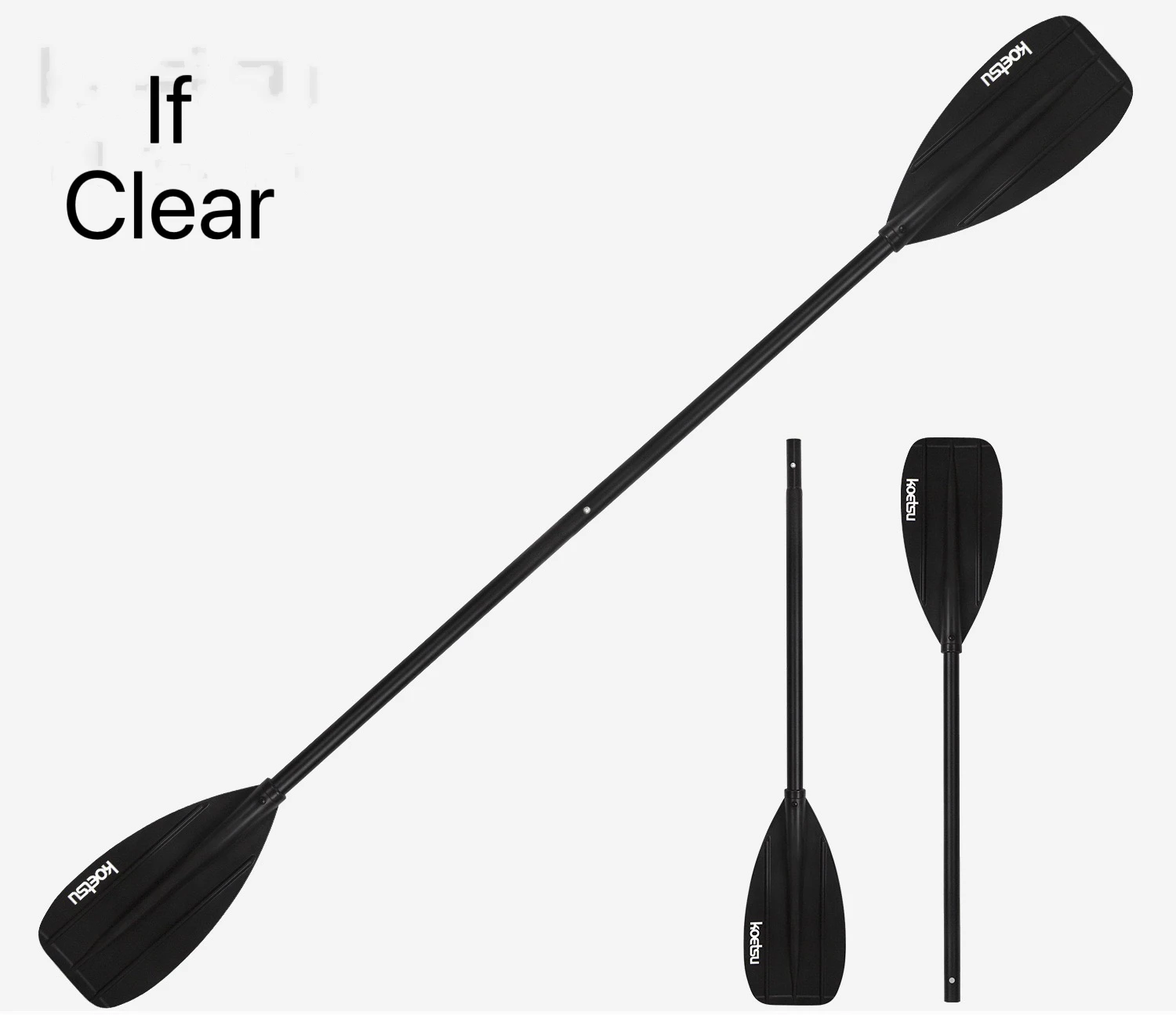 Thickened Aluminum Double Head Kayak Paddle Adjustable for Canoe SUP Paddleboard Lightweight Rowing Oar Fishing Gear