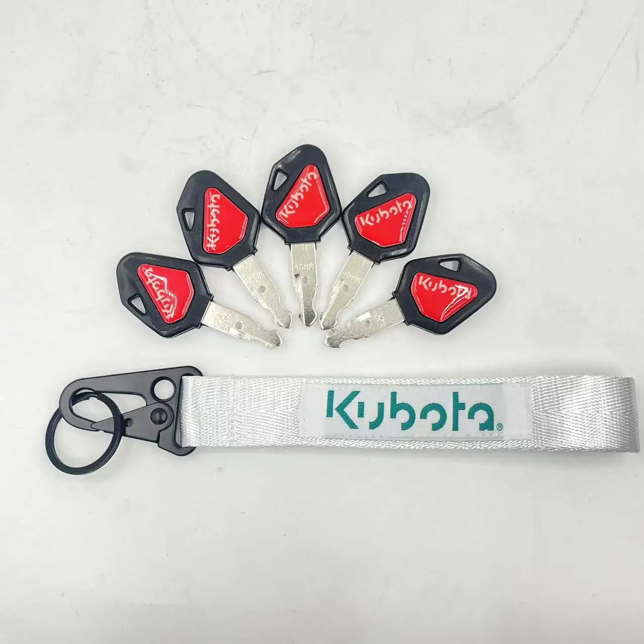 459A Keys WITH KEYCHAIN for Kubota Mini Excavator Digger Skid Steer Ignition Key U15/30/135/155/161/163