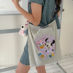 Miniso Disney Drawstring Kawaii Mini Bag Anime Embroidery Cute Handbag Waterproof Beach Style Crossbody Bag Casual Bag For Women