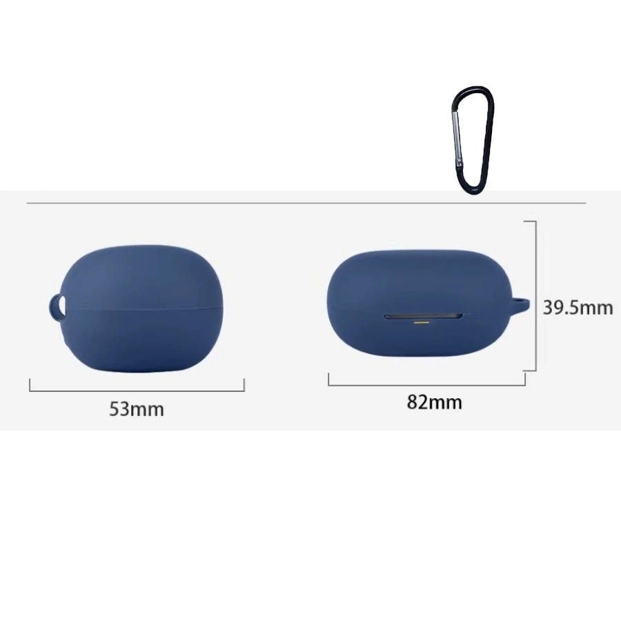 For SoundPEATS Clip1 Case Solid Color Silicone Shockproof Bluetooth Earphone Cover for SoundPEATS Clip 1 hearphone box fundas view 2
