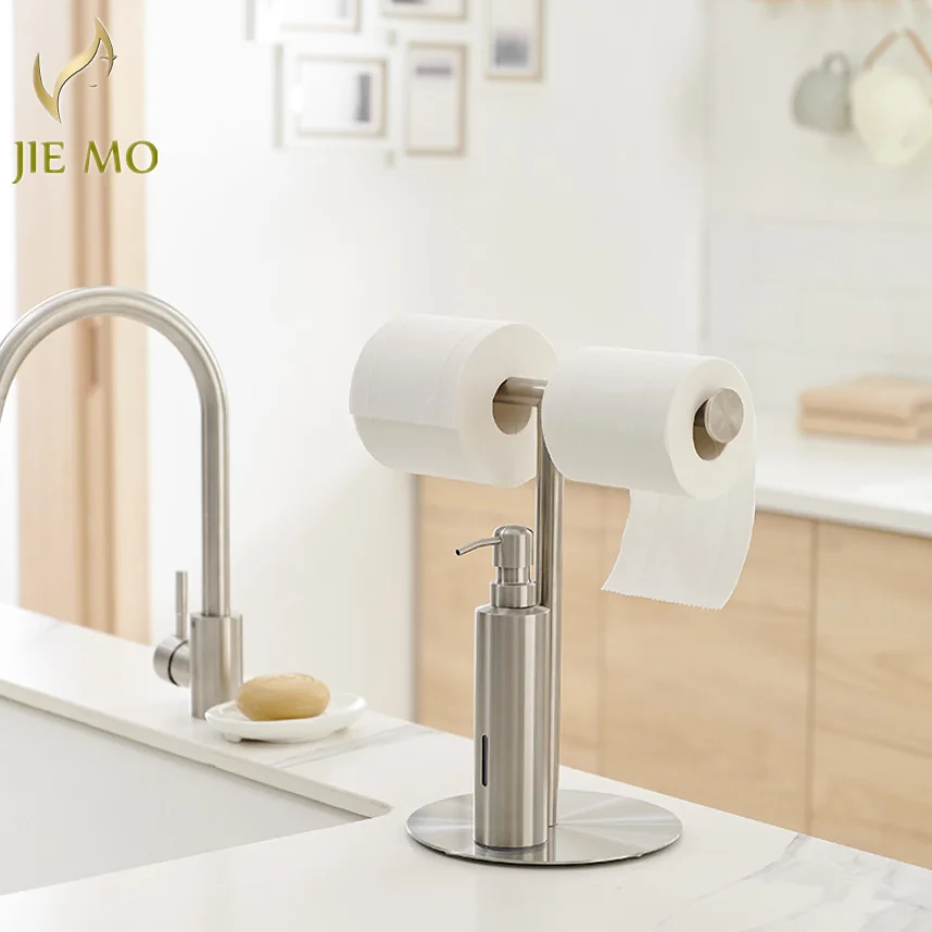 

Столешница из нержавеющей стали для кухни и ванной комнаты, подставка для бумажных полотенец и мыла двойного назначения для стояния использования