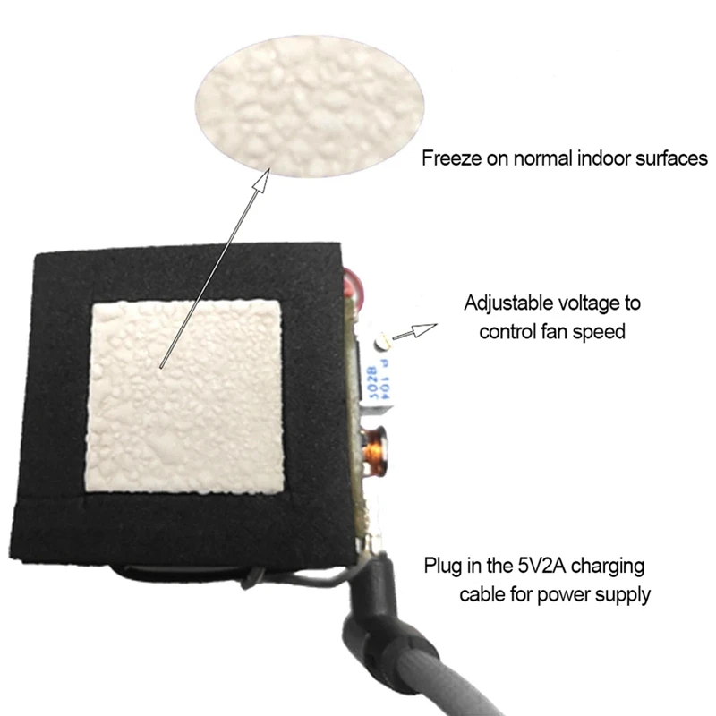 SR-01 5V DIY Mobile Phone Radiator Cooler Semiconductor Refrigeration Sheet Silent Tablet Cooling Artifact
