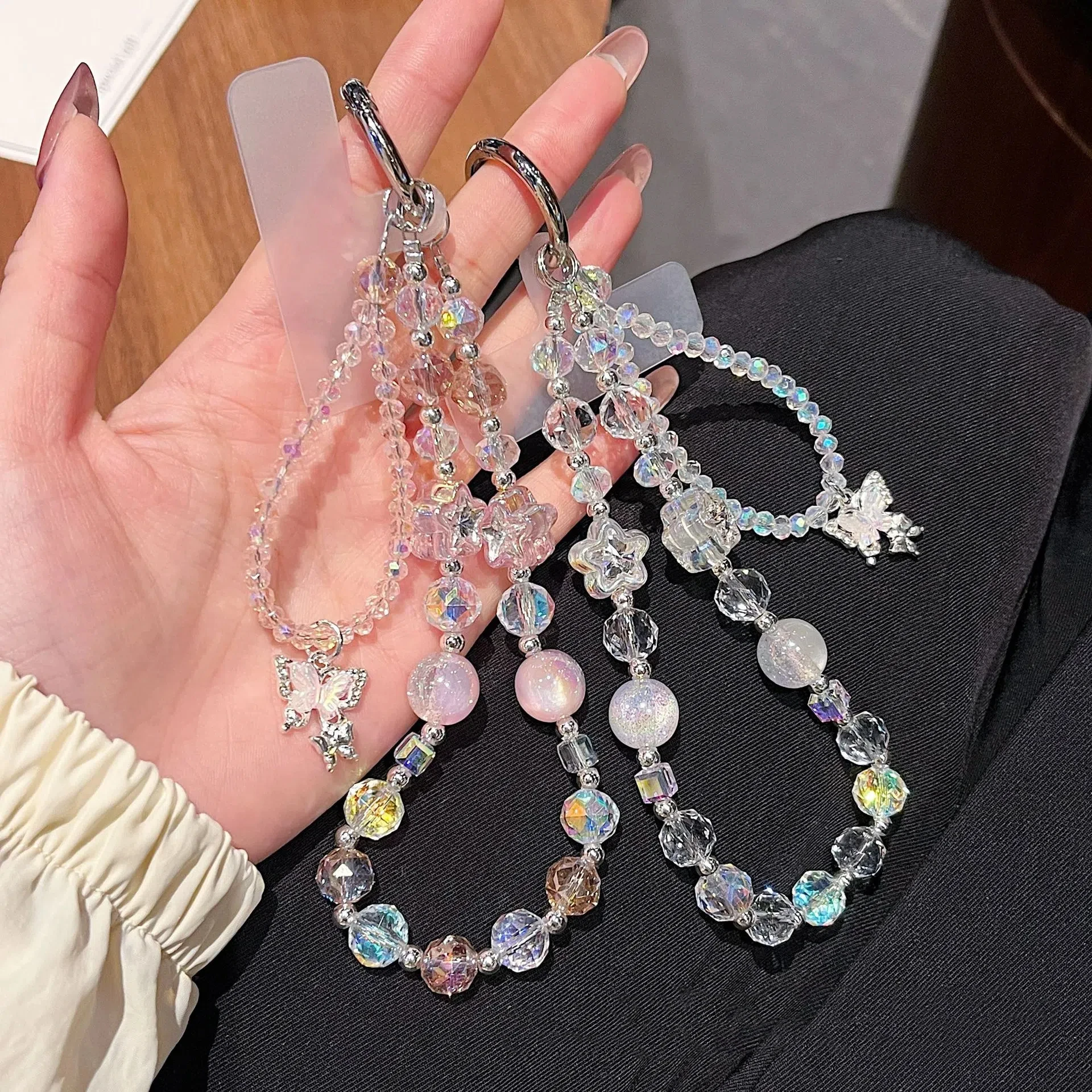 Chaîne de téléphone portable au Design polyvalent haut de gamme, chaîne Double pièce personnalisée et créative, pendentif exquis, chaîne de sac, étui de téléphone