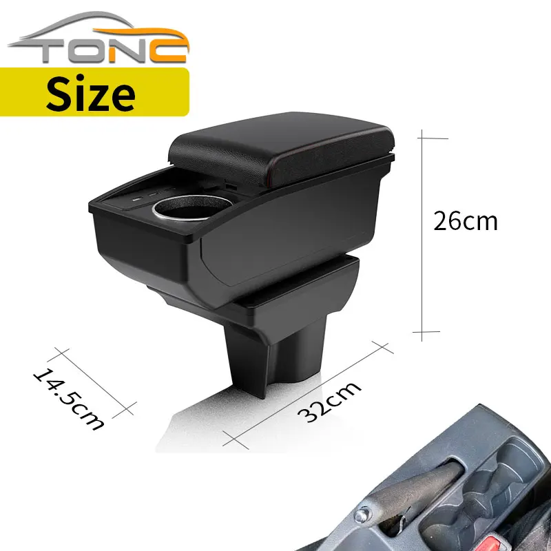 For TOYOTA RUSH Armrest Box For Toyota Avanza Rush Car Armrest Interior Retrofit Part Storage Box Car Accessorie with cup holder