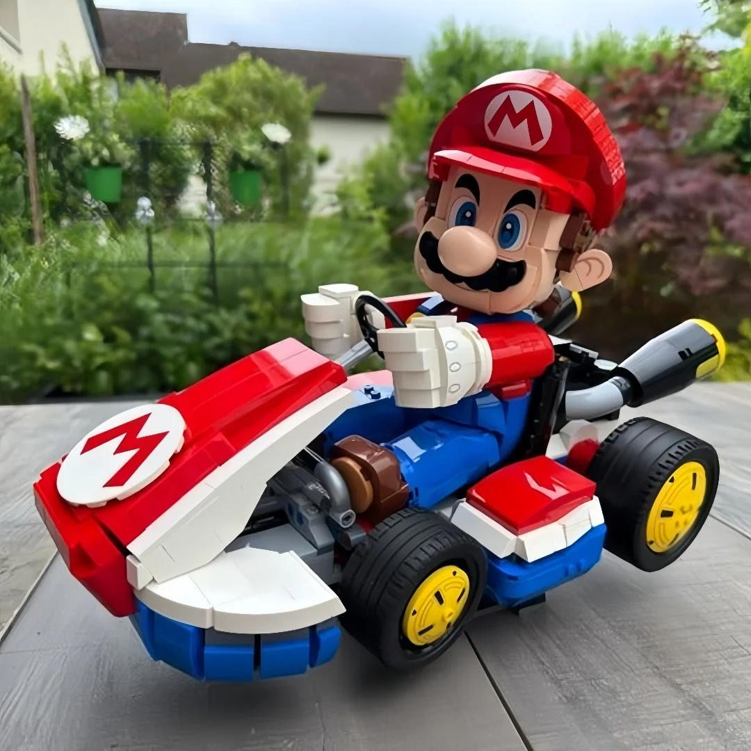 2026 Disney Moc Marioed Standard Kart Bricks Model Building Blocks Game Racing Car Assembly Toys Home Decor Christmas Gifts