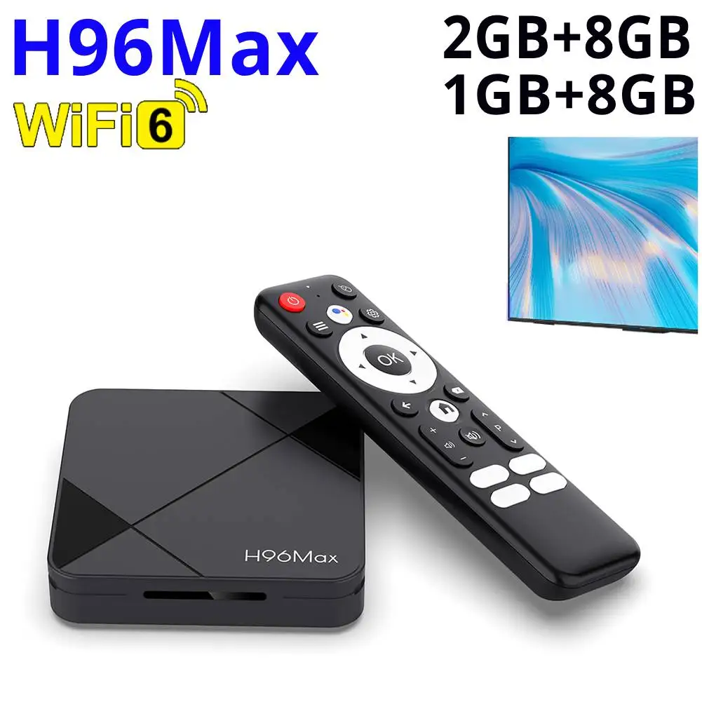 

Android 14 Smart TV Box RK3518 Quad Core H96Max Home Video Player Voice Remote Control Mouse Assistant