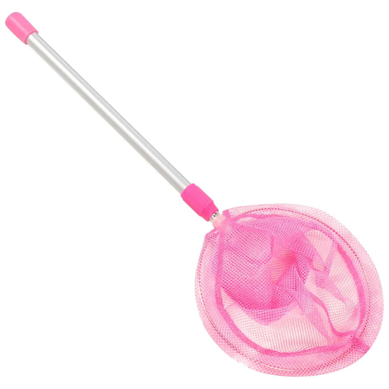 

Children's Fishing Net Pink Nylon Telescopic Kids Fish Tank Net Beach Outdoor Activities Lightweight Aluminum Handle