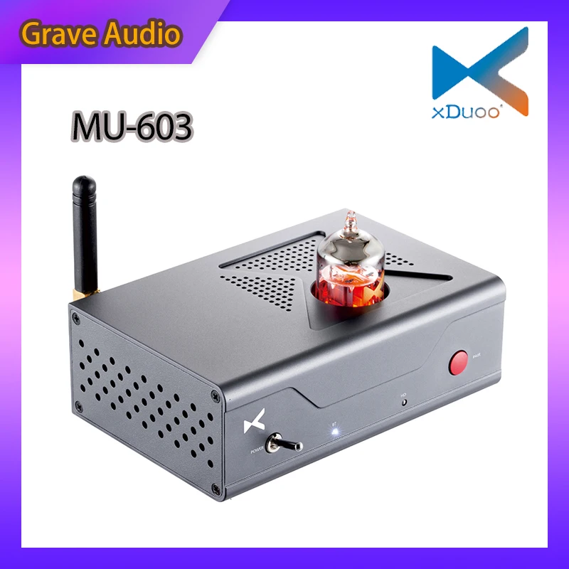 xDuoo MU603 Preamplificatore valvolare MU-603 HIFI desktop Bluetooth 5.1 ricevitore decodificatore DAC ES9018K2M AMP