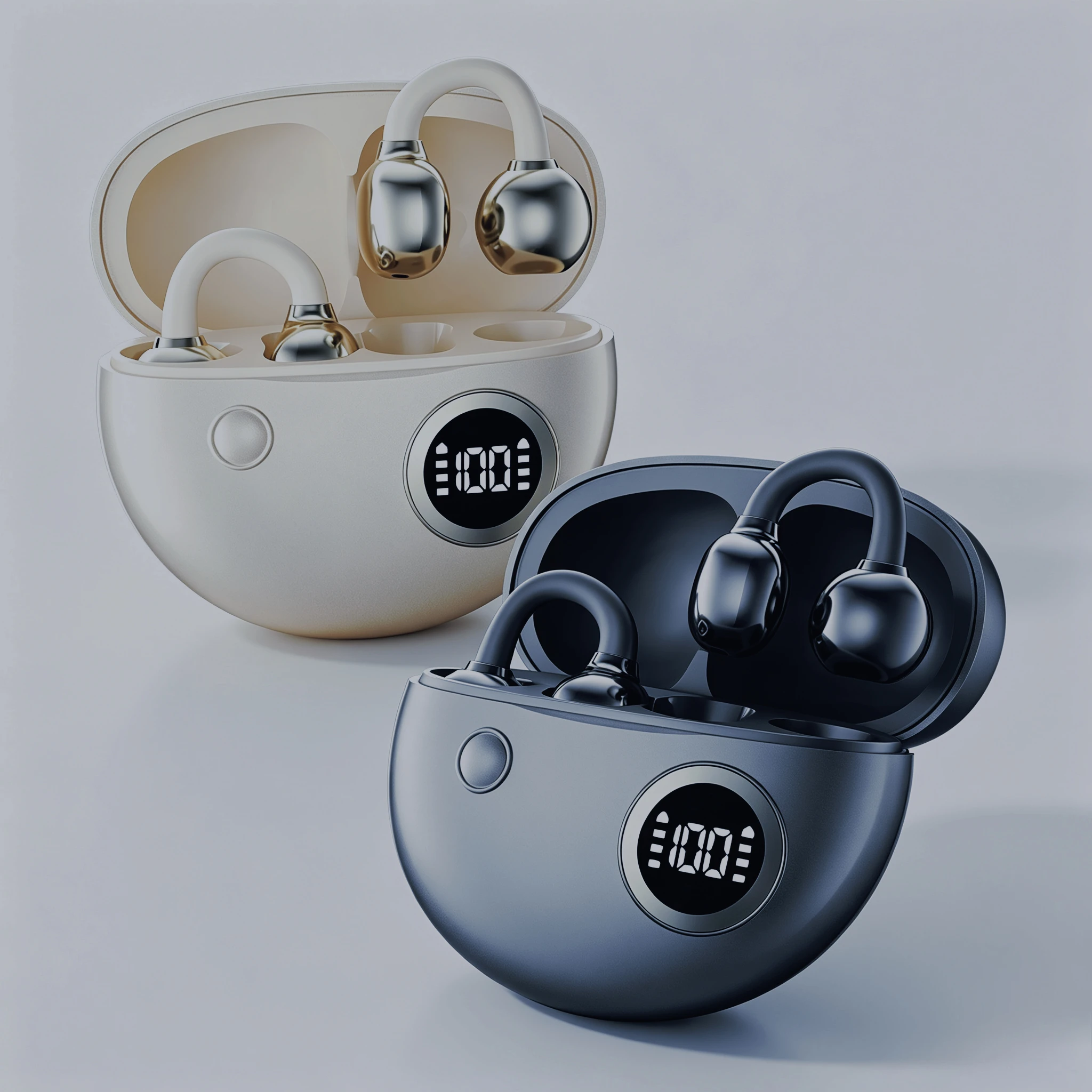 Usb C Earphone - Clip‑on Bluetooth Wireless Earbuds Hi‑Fi Stereo