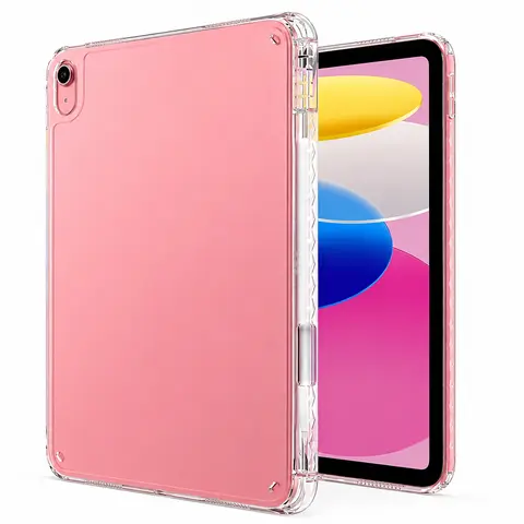 Clear iPad Case with Pencil Holder, Slim Lightweight Shockproof Tablet Cover with Transparent Back and Flexible TPU Frame, Compatible with iPad Pro/Mini/Air/5th/6th/7th/8th/9th/10th/A16/A17/M2/M3/M4 Gen/(8.3/9.7/10.2/10.5/10.9/11/12.9/13inch)