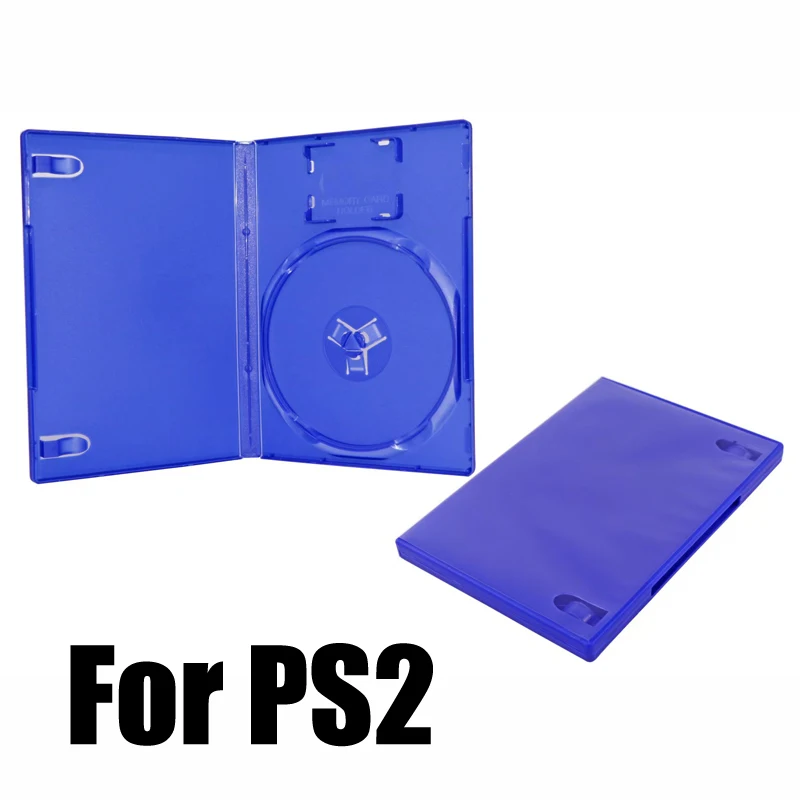 Cubierta de la caja de la máquina de la cáscara de la carcasa del color azul negro de alta calidad OEM para PS2 para la caja de CD de reemplazo de Playstation 2