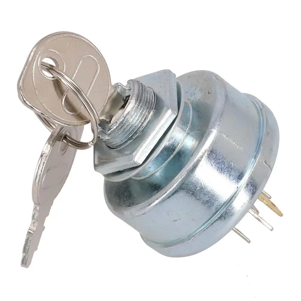 

Replacement For Ignition Switch for Lawn Mower 7250267 3 Position Control 5 Terminals Includes 2 Keys for Easy Use