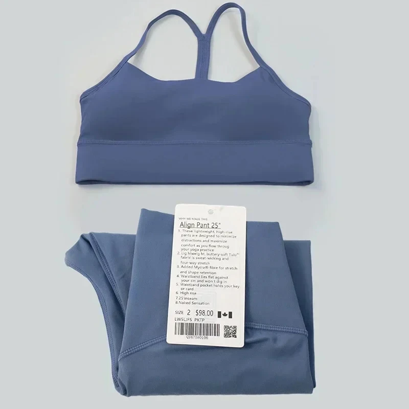 

women 2 Pieces Yoga Set Women Sportswear Gym Top Y-shape Bra Fitness High Waist Leggings Workout Sports Clothes Tracksuits