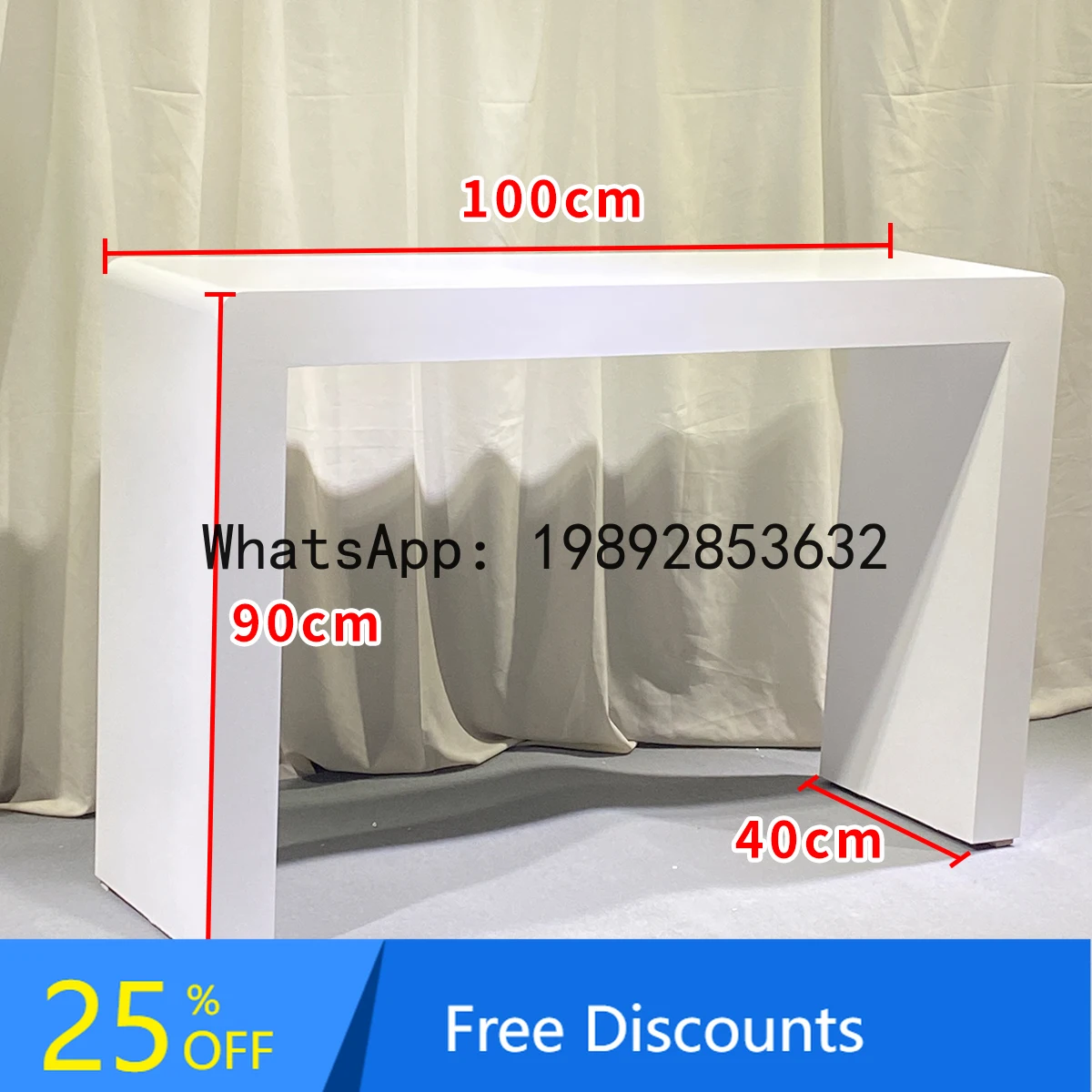 YFY Display Counter U-Shaped Table Center Island Office Display Computer Painted Clothing
