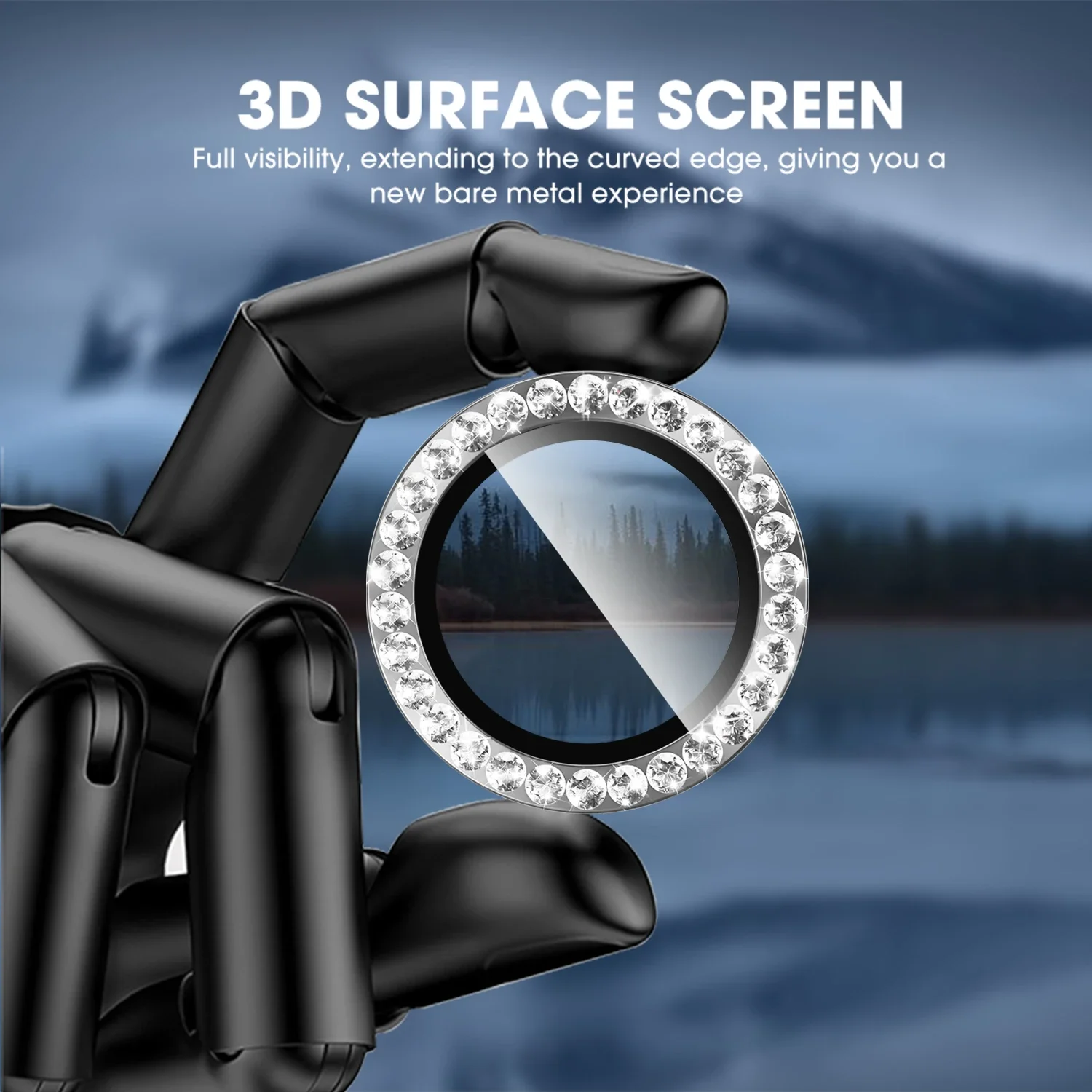 1-3Sets Bling Camera Lens Protector for IPhone 17 Air Pro ProMax Aluminum Alloy Tempered Glass Diamond Lens Cover for IPhone17