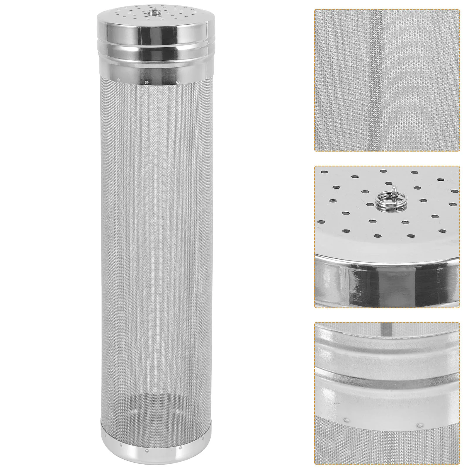 

Stainless Steel Beer Filter Cartridge Funnel Strainer Infuser Brewing Basket for Homemade Beverages Hop Filter Tube Mesh