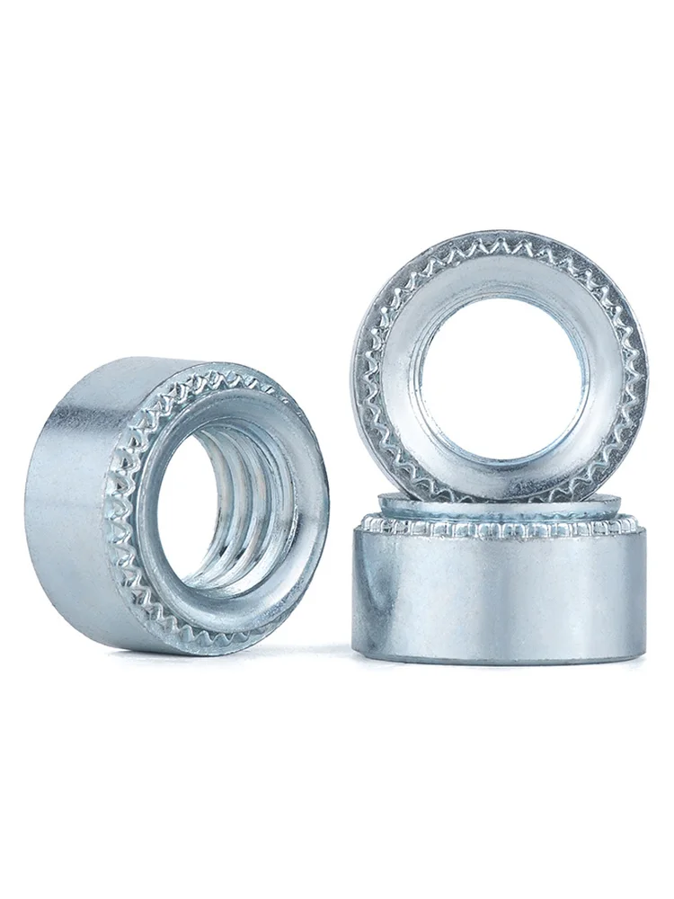 M5 M6 M8 Zinc Plated Carbon Steel Pressure Riveting Nut Self Clinching Nut Swage Nut Sert Press Nuts