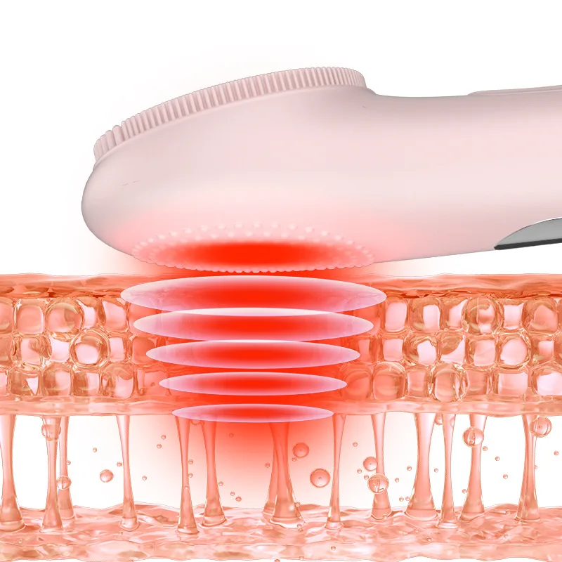 Massage exfoliant Sonic vibrant électrique Silicone visage brosse de nettoyage du visage