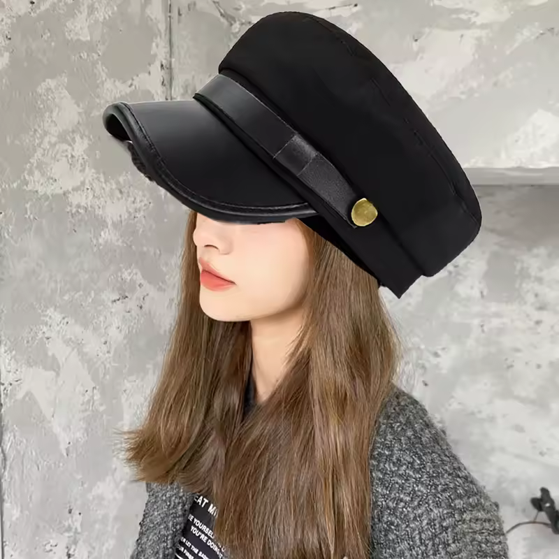 Navy Cap Vintage Flat Cap Octagonal Hat British Style Beret Hats Salior Hat Newsboy Hat Flat Peaked Caps Outdoor Travel - Image 5