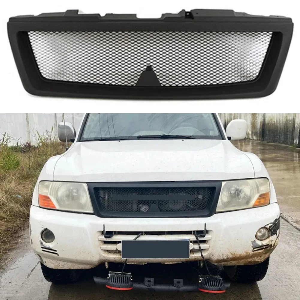 Auto Parts Grill Front Bumper Grille Modification Accessories Decoration For MITSUBISHI PAJERO V73 2004-2016 2005 2006 2007 2008