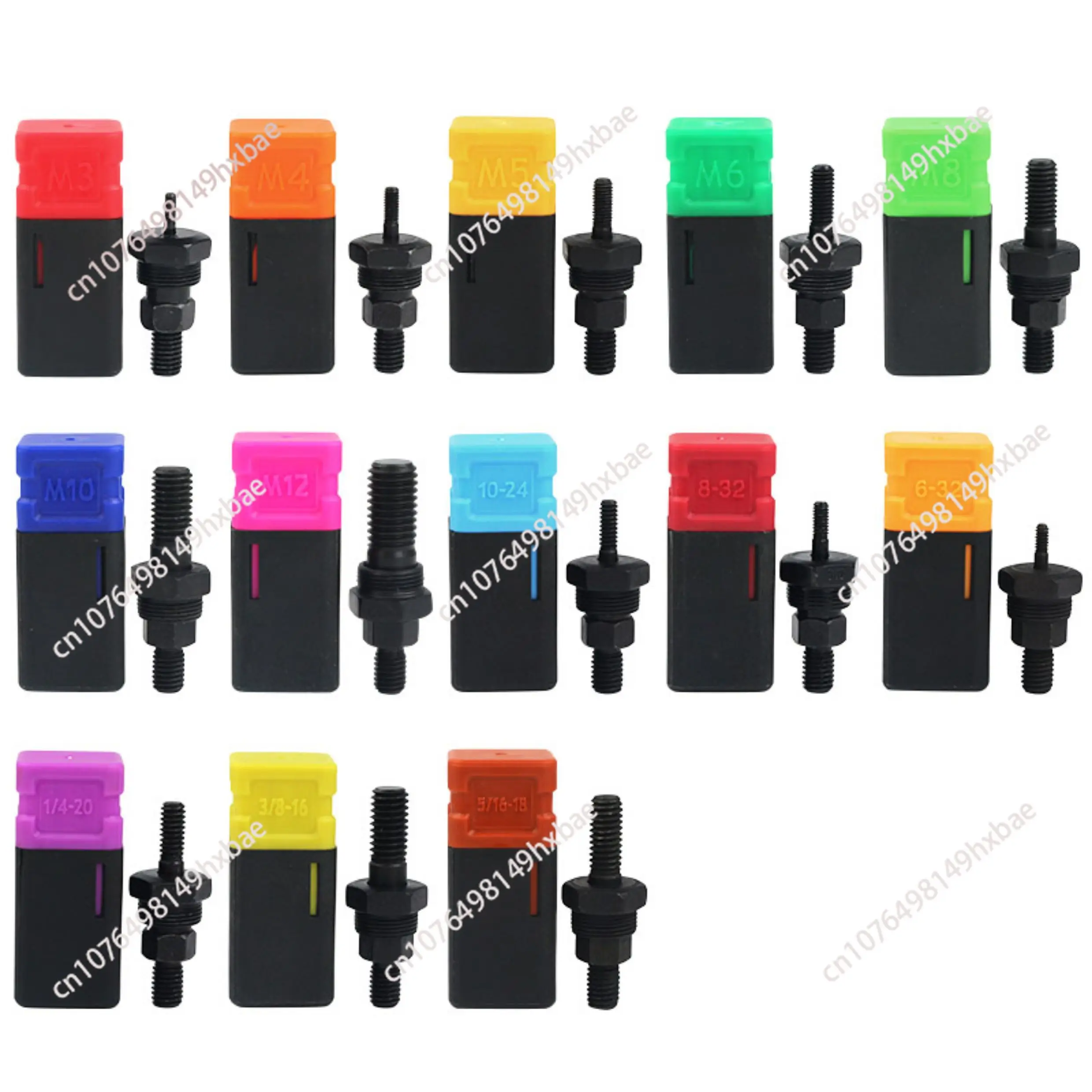 1pc New M3/M4/M5/M6/M8/M10/M12 Manual Nut Rivet Guns Head Tips Mandrel and Nose Piece Alloy Steel Parts Accessory Hand Tools
