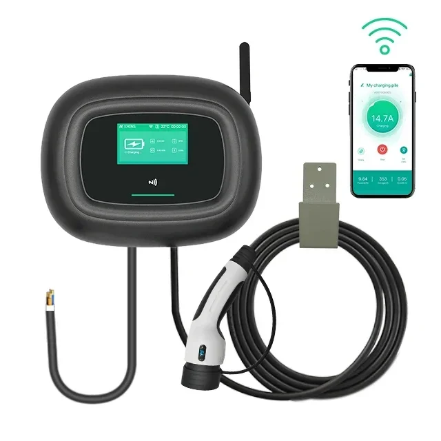 Wallbox 22kw Level 2 Fast Charging Station EV Wall Charger 32A Wall Mount EV Charger