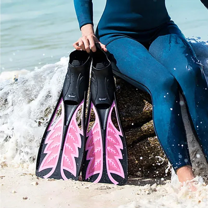 

Professional Adult Anti-Slip Diving Fins for Snorkeling Freediving Training, Durable TPR & POM Dive Fins with Strong Flexibility