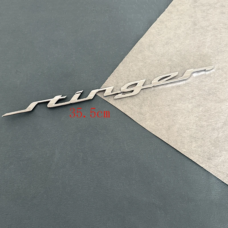 

3D ABS Emblem Badge Car Tail Side Sticker For Stinger E Emblem Rear Tail Emblem