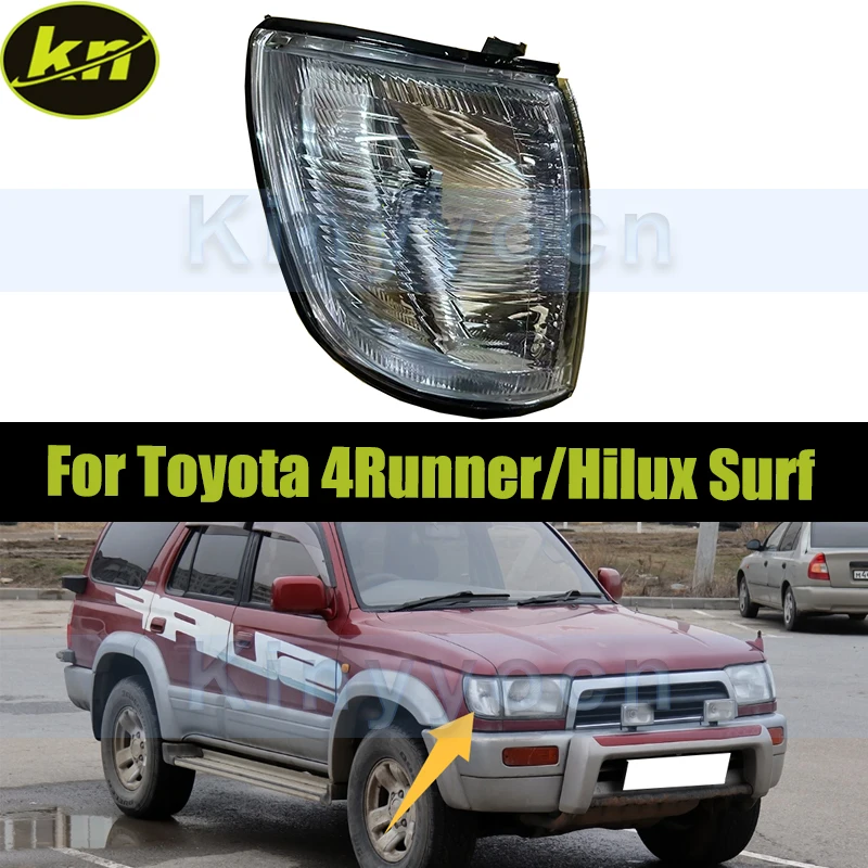 White Car Headlight Turn Signal Indicator Corner Light  For Toyota 4Runner/Hilux Surf 1995-2002 Corner Light Lamp