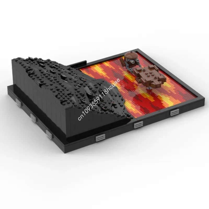 873pcs MOC De Duel Mustafar Star Battle Model Bouwstenen Kerstcadeaus Architectuur Creatief Idee Kinderen Speelgoed Verjaardag
