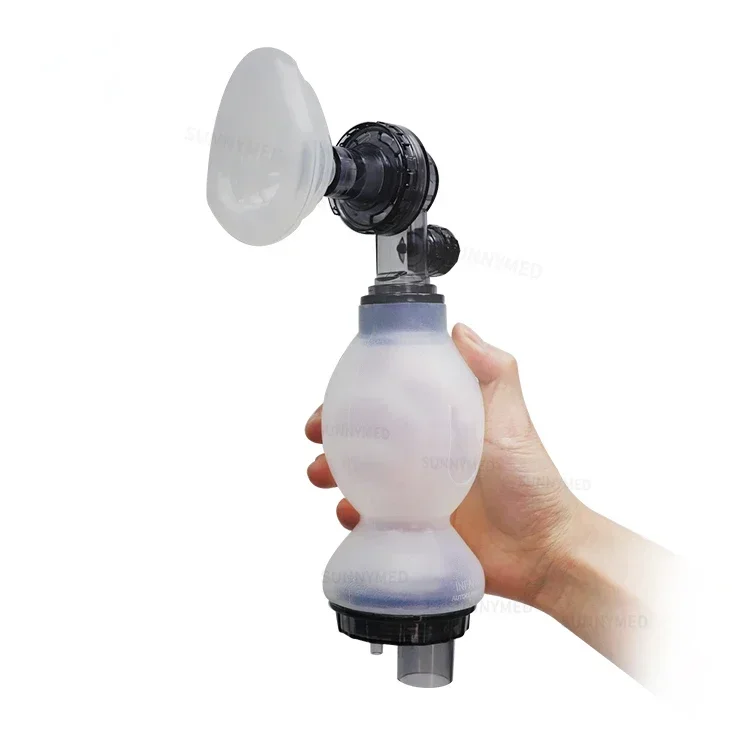 SY-K001 مجموعات الإسعافات الأولية الأكسجين Ambu حقيبة طبية يمكن التخلص منها وخالية من اللاتكس PVC سيليكون الإنعاش اليدوي