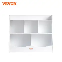 VEVOR Kid Storage Cubby Toy Storage Organizer with Bookshelf Children Book Toy Shelf for Kids Room Playroom Kindergarten Nursery