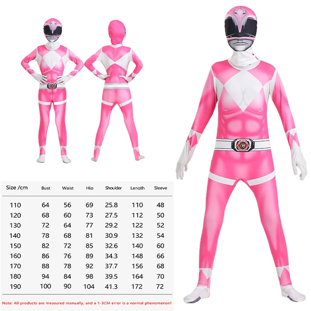 Morpher Superheld Cosplay Kostuum Samurai Sentai Shinkenger Rangers Cosplay Fantasia Halloween Verjaardagsfeestje Jumpsuit Masker Pak