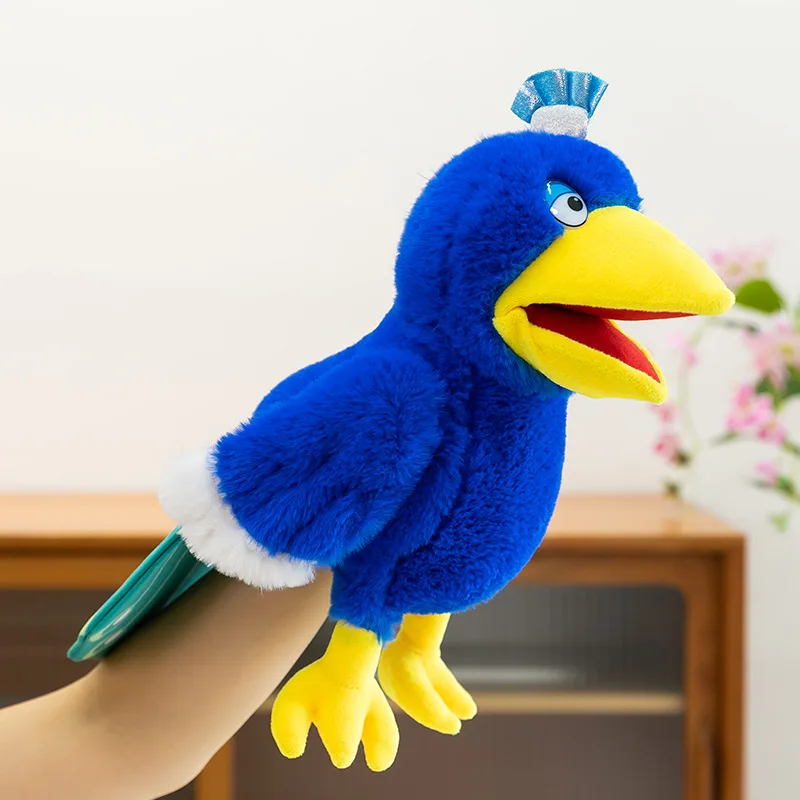 Accesorios de actuación escolar de marionetas de pájaros, muñecas del océano, regalos de actividades, interacción entre padres e hijos, ayuda para enseñanza de aves para niños