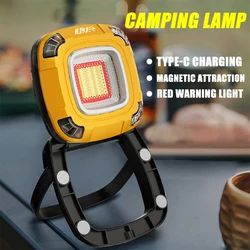 6000mAh Strong Light Portable Lantern Rechargeable Multifunctional Strong Magnetic Emergency Work Light Outdoor Camping Light