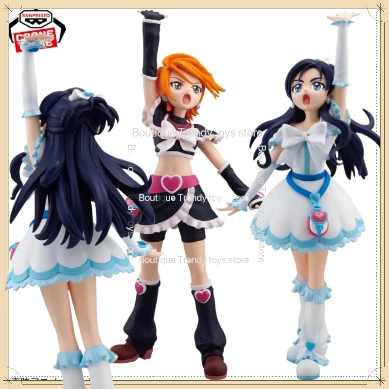 

Bandai Original BANPRESTO Anime Pretty Cure Cure Black Cure White GLITTER&GLAMOURS PVC Action Figure Collectible Model Toy Gifts
