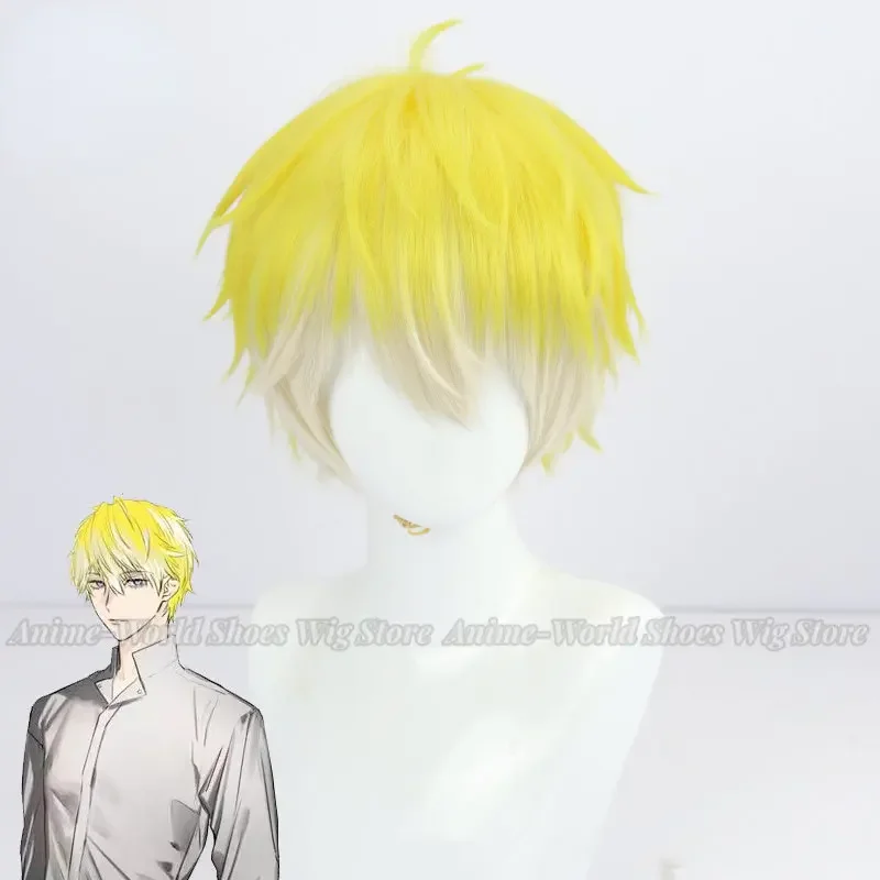 

Sonny Brisko Cosplay Wig You Turber NIJISANJI Golden Yellow and Lemon Yellow Multicolor Synthetic Hair