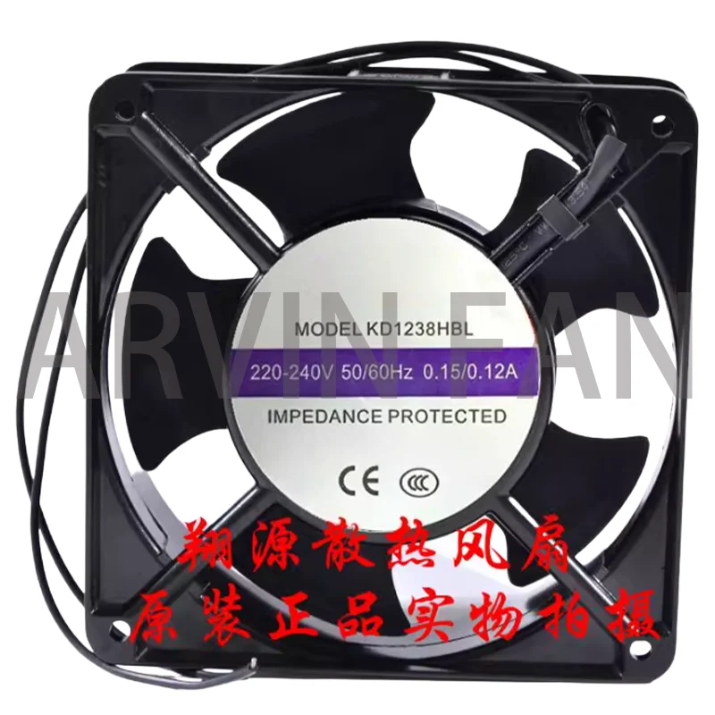 

KD1238HBL 220 В 0,15 А/0,12 А Вентилятор охлаждения шкафа