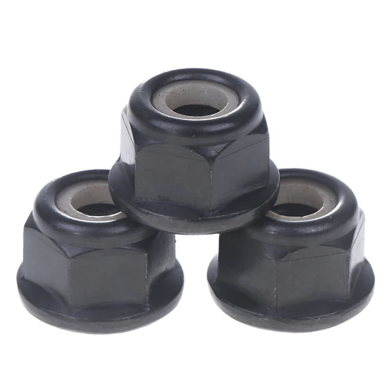 2/5/10 peças sobresselentes do cortador da escova do jardim dos pces-porca reversa universal do parafuso de M10x1, acessórios do aparador de grama da ferramenta elétrica