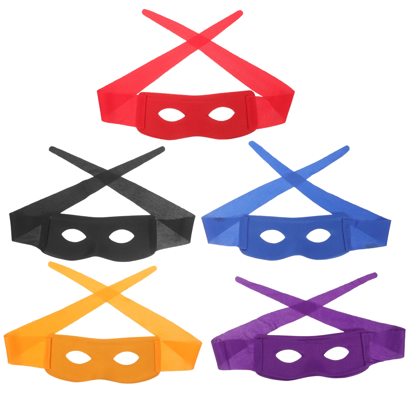 

5pcs Mask Half Face Masquerade Party Masks for Men PVC Costume Carnival Masks Black Yellow Red Blue Purple