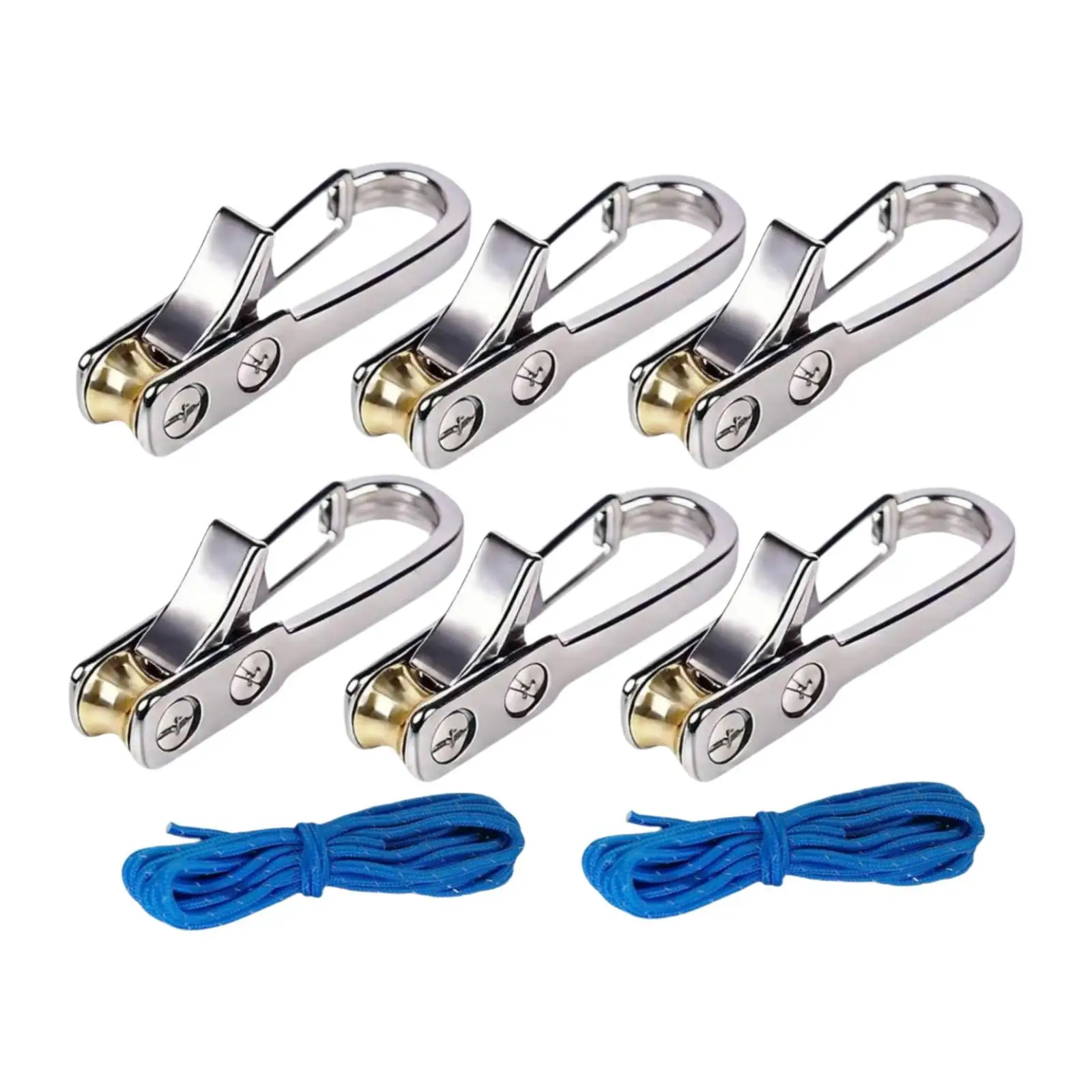 Rope Tightening Tool Tensioner Tie Down Versatile Heavy Duty with Brass Roller Easy Pull Release Rope Adjuster for Hiking