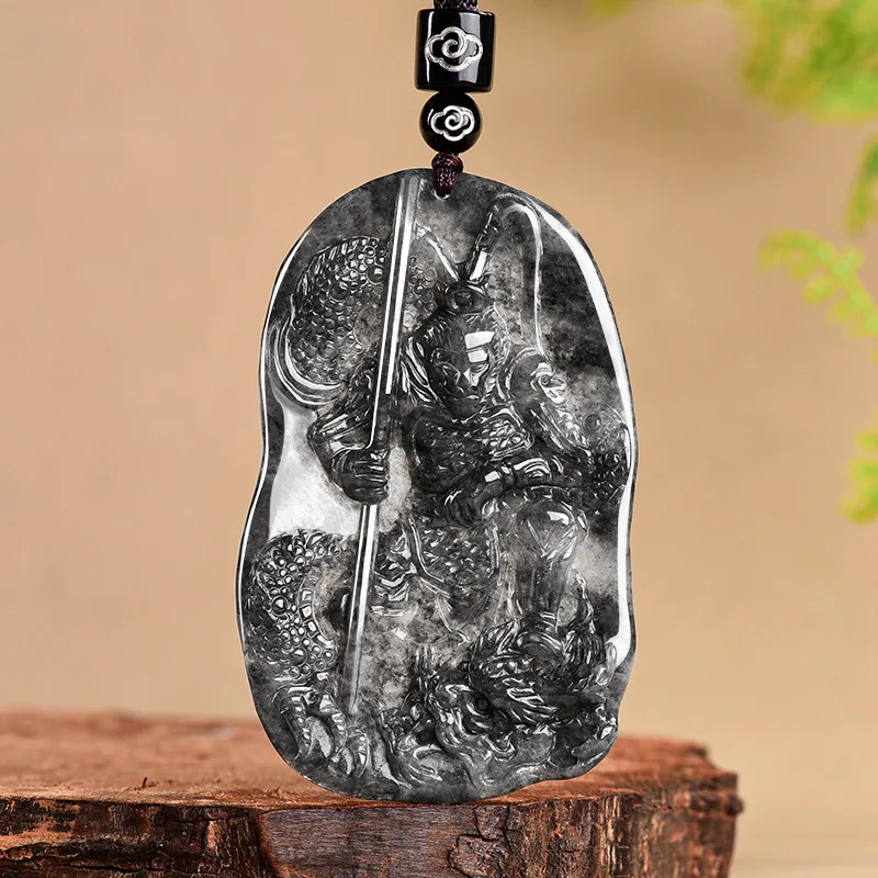 

Натуральный нефрит А, черная курица, властная черная мифология, Wukong the Great Sage of Qi Tian, подвеска из нефрита для мужчин