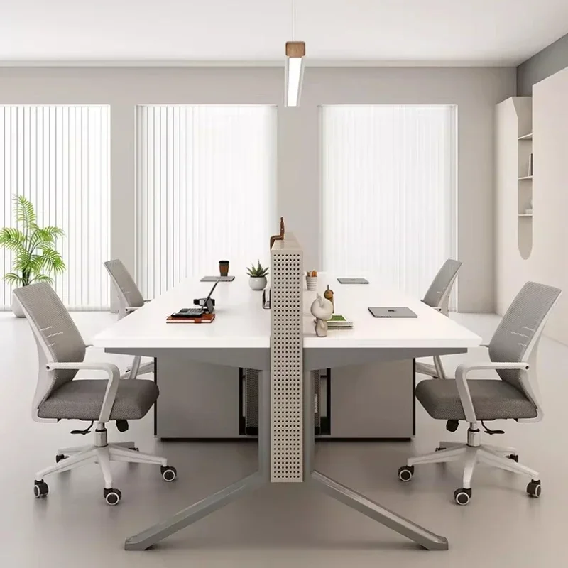 Office Desks And Workstations Computer Desk Perforated Board Partition Screen Simple And Room Offices Modern Employee Position