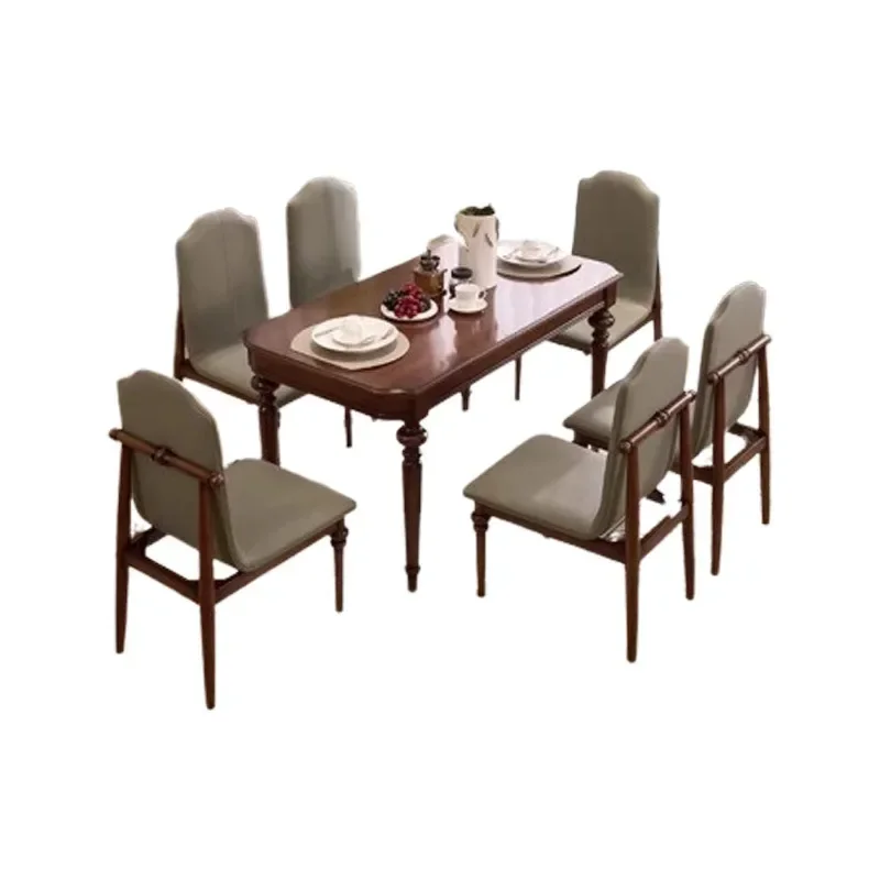 Nordic Solid Wood Dining Table for Living Room Scratch Resistant Modern Design Easy Assembly Stable Structure Premium Quality