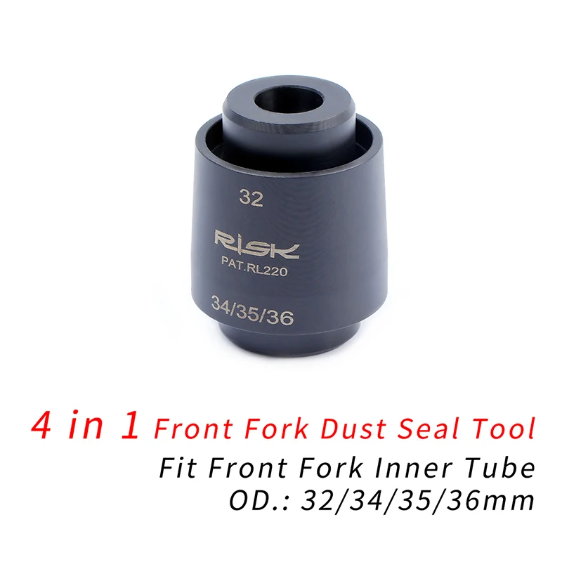 Risk Mountain Bicycle Front Fork Dust Seal Installation Tool Kit For 32/34/35/36/40mm Pipe Diameter Driver Tool bike tools