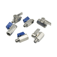 304 Stainless Steel BSP/NPT Male Mini Ball Valve - 2-Way Sanitary Leak-Proof for 1/8\