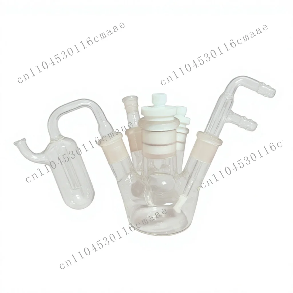 5ml-500ml 5-Port Glass Electrolysis Cell C004 Sealed Electrochemical Reaction Vessel
