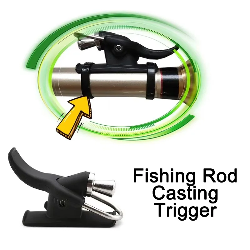 

Fishing Rod Casting Trigger, Sea Fishing Tackle To Protect The Finger,Clamp Thumb Button Trigger Safety Finger Protector