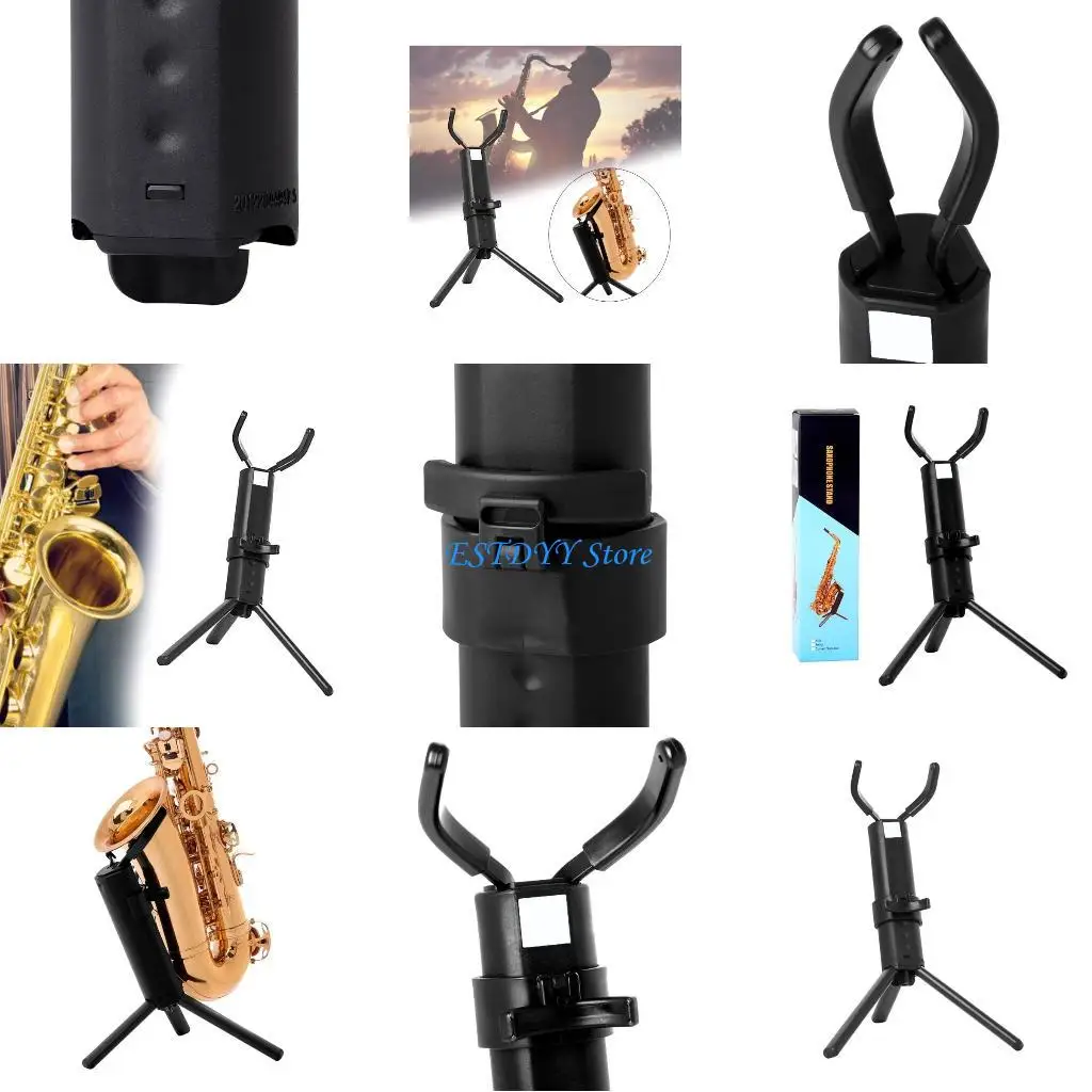 

G6DE Saxophone Tripod Display Base Saxophone Holder Rack Stand Adjusted Folding Saxophone Stand Tenors Saxophone Stand